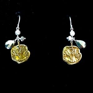 Silpada Mixed Metal Wire Drop Earrings